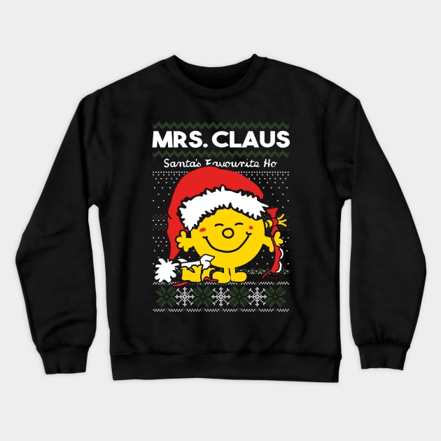 Santa's Favorite Ho Crewneck Sweatshirt by drewbacca